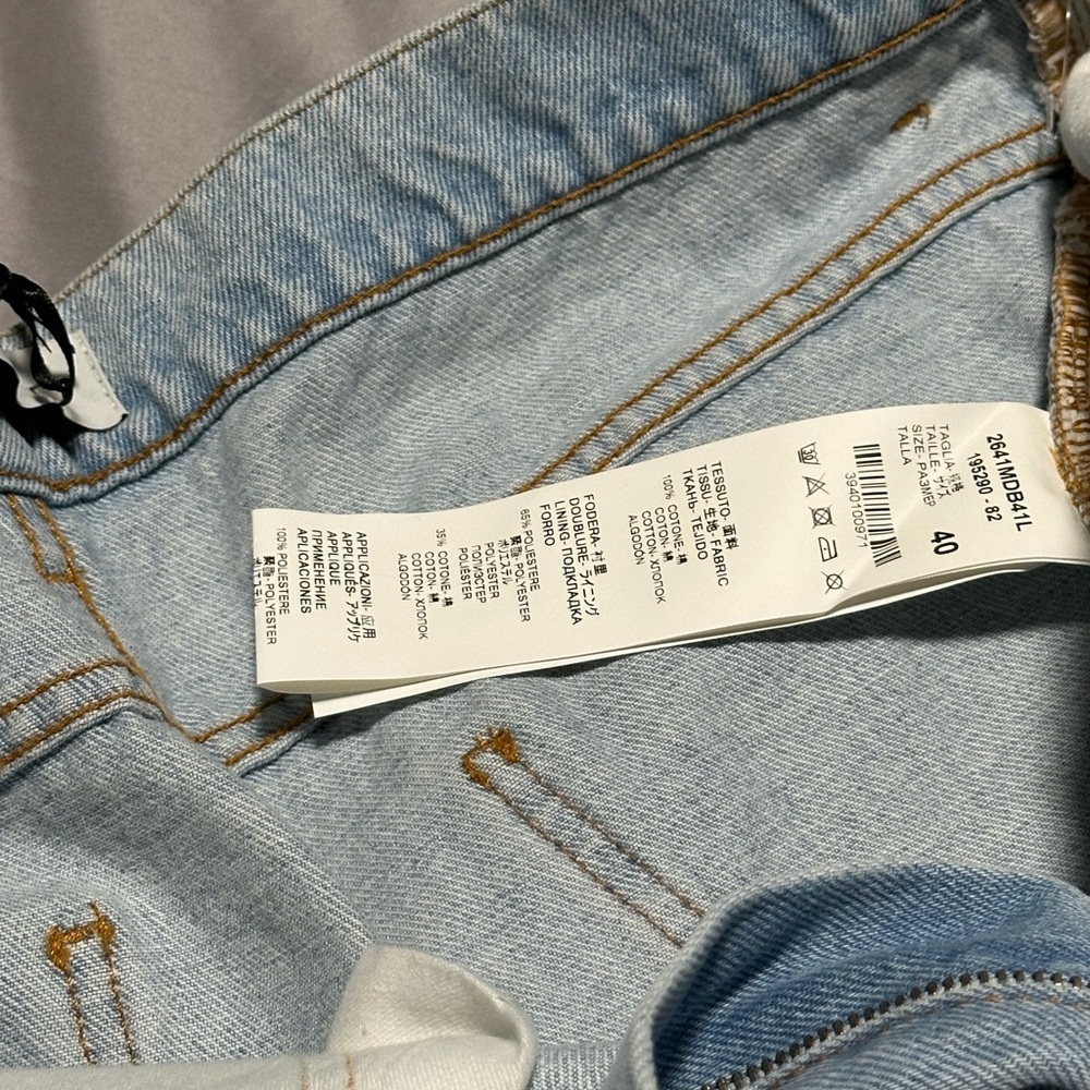 MSGM Milano Casual Light Blue Denim Shorts Size 40 (Women) - Picture 10 of 16